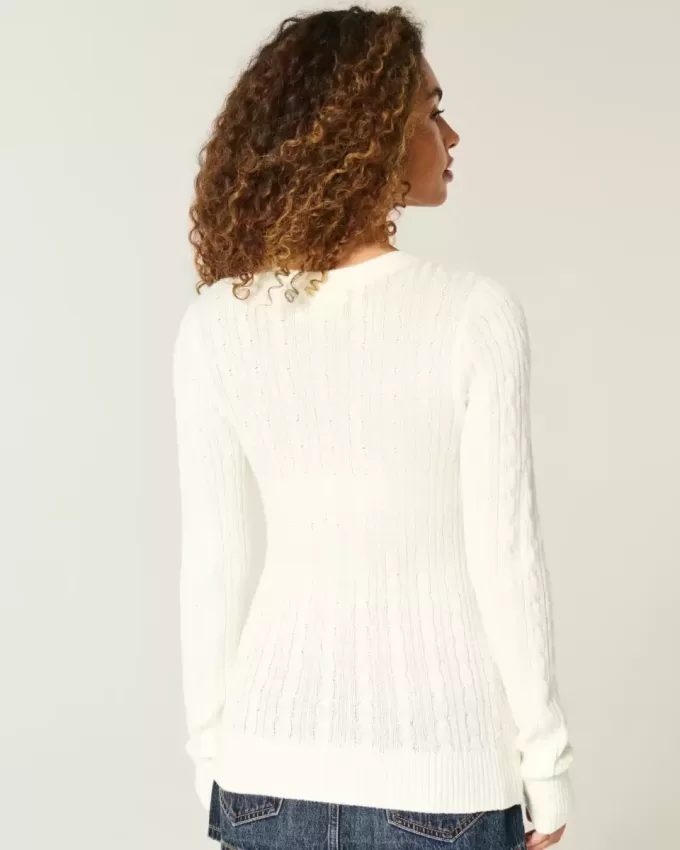 Maglione a trecce con stella Maglione a trecce con stella
