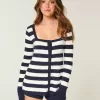 Maglione babydoll a maniche lunghe e scollo quadrato Maglione babydoll a maniche lunghe e scollo quadrato