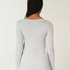 Maglione babydoll a maniche lunghe e scollo quadrato
