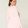 Maglione babydoll a maniche lunghe e scollo quadrato