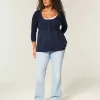 Maglione babydoll a trecce Maglione babydoll a trecce