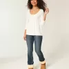 Maglione babydoll a trecce