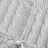 Maglione babydoll a trecce