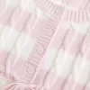Maglione babydoll a trecce