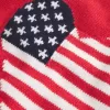 Maglione con bandiera a cuore e spalle scoperte Maglione con bandiera a cuore e spalle scoperte