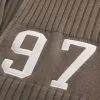 Maglione con cerniera e grafica numerica rilassata