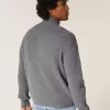 Maglione con cerniera grafica rilassata
