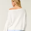 Maglione con grafica a forma di pesce e spalle scoperte Maglione con grafica a forma di pesce e spalle scoperte