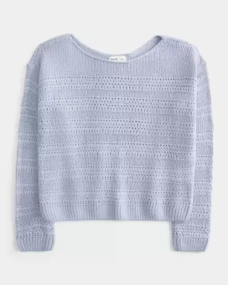 Maglione con punto strutturato morbido