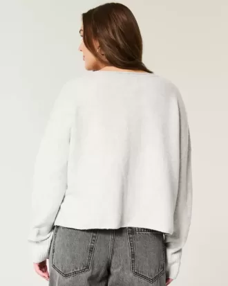 Maglione con scollo a V e grafica Hollister Comfy Cloud