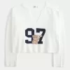 Maglione con scollo a V e grafica Hollister Comfy Cloud