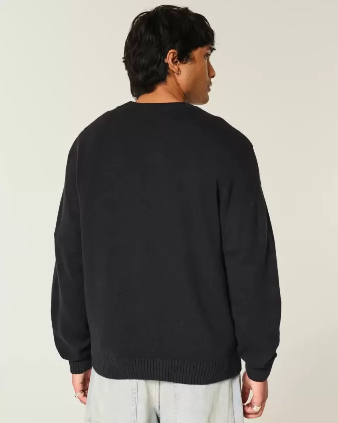 Maglione girocollo con grafica Boxy Motor City Auto Repairs