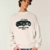 Maglione girocollo con grafica Boxy Racing