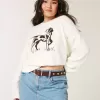 Maglione girocollo con grafica Easy Dog