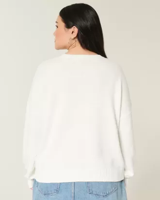 Maglione girocollo con grafica Easy Dog