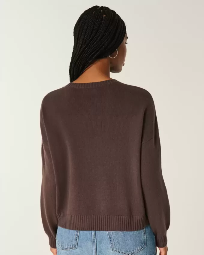 Maglione girocollo con grafica Easy Flying Birds