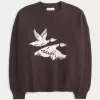 Maglione girocollo con grafica Easy Flying Birds