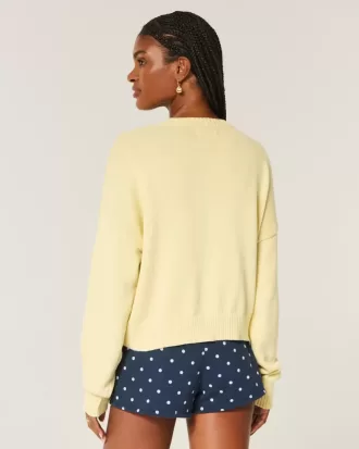 Maglione girocollo con grafica Easy Honolulu