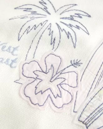 Maglione girocollo con grafica Easy West Coast Beach