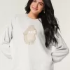 Maglione girocollo con grafica Hollister Comfy Cloud Bunny Maglione girocollo con grafica Hollister Comfy Cloud Bunny