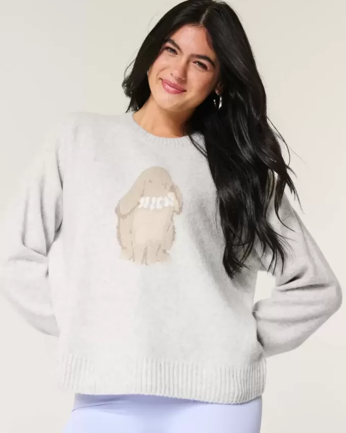 Maglione girocollo con grafica Hollister Comfy Cloud Bunny Maglione girocollo con grafica Hollister Comfy Cloud Bunny