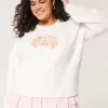 Maglione girocollo con grafica Hollister Comfy Cloud Croissant Maglione girocollo con grafica Hollister Comfy Cloud Croissant