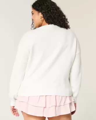 Maglione girocollo con grafica Hollister Comfy Cloud Croissant