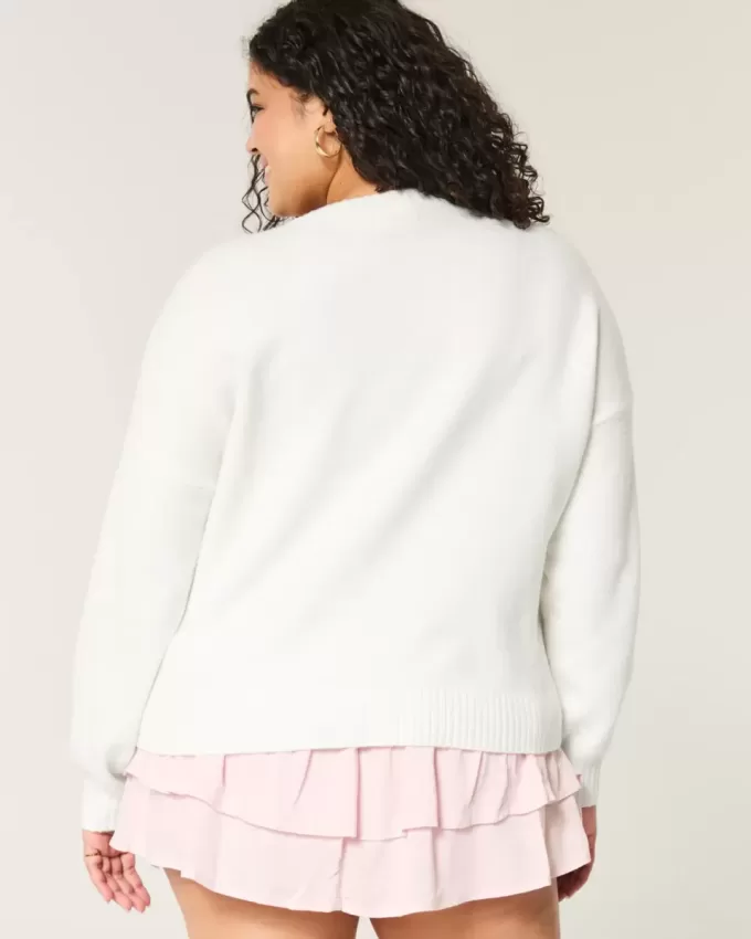 Maglione girocollo con grafica Hollister Comfy Cloud Croissant Maglione girocollo con grafica Hollister Comfy Cloud Croissant