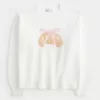 Maglione girocollo con grafica Hollister Comfy Cloud Croissant Maglione girocollo con grafica Hollister Comfy Cloud Croissant