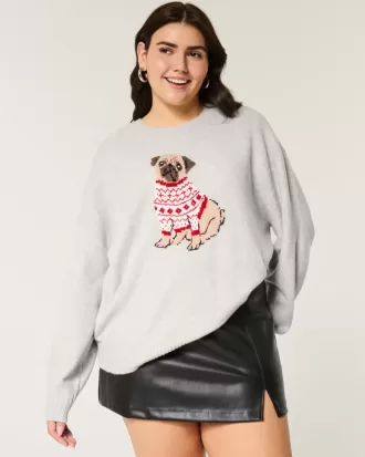 Maglione girocollo con grafica Hollister Comfy Cloud Puppy