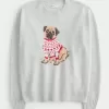 Maglione girocollo con grafica Hollister Comfy Cloud Puppy Maglione girocollo con grafica Hollister Comfy Cloud Puppy