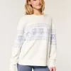 Maglione girocollo con grafica Hollister Comfy Cloud Teddy Bear Maglione girocollo con grafica Hollister Comfy Cloud Teddy Bear