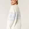 Maglione girocollo con grafica Hollister Comfy Cloud Teddy Bear Maglione girocollo con grafica Hollister Comfy Cloud Teddy Bear