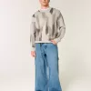 Maglione girocollo con motivo squadrato