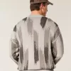 Maglione girocollo con motivo squadrato