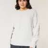 Maglione girocollo in maglia a trecce Comfy Cloud di Hollister