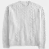 Maglione girocollo in maglia a trecce Comfy Cloud di Hollister