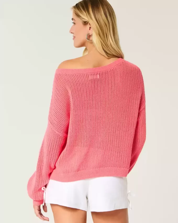 Maglione girocollo morbido con grafica Easy Stitchy Maglione girocollo morbido con grafica Easy Stitchy