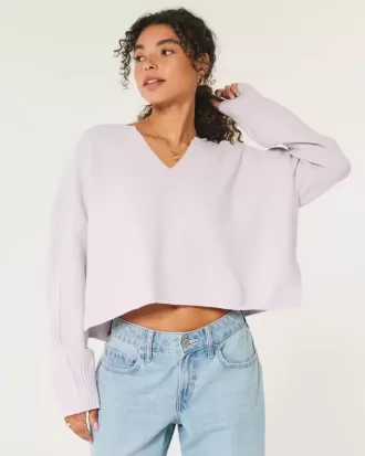 Maglione Hollister Comfy Cloud Boxy con scollo a V