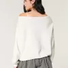 Maglione Hollister Comfy Cloud Easy con stampa a cervo e spalle scoperte