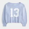 Maglione Hollister Comfy Cloud Easy con stampa a spalle scoperte e numero Maglione Hollister Comfy Cloud Easy con stampa a spalle scoperte e numero