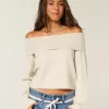 Maglione Hollister Comfy Cloud Foldover con spalle scoperte