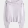 Maglione Hollister Comfy Cloud Foldover con spalle scoperte