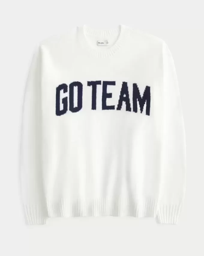 Maglione Hollister Comfy Cloud Oversized Go Team Graphic Maglione Hollister Comfy Cloud Oversized Go Team Graphic