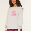 Maglione Hollister Comfy Cloud Rose Graphic
