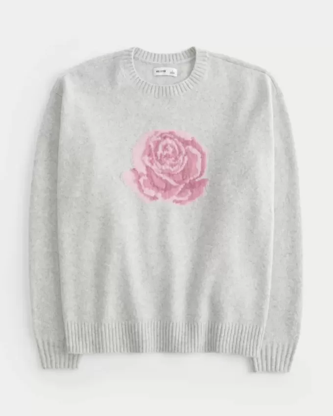 Maglione Hollister Comfy Cloud Rose Graphic