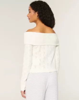 Maglione Hollister Comfy Cloud Stitchy con spalle scoperte