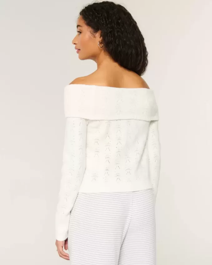 Maglione Hollister Comfy Cloud Stitchy con spalle scoperte