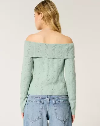 Maglione Hollister Comfy Cloud Stitchy con spalle scoperte