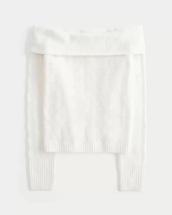 Maglione Hollister Comfy Cloud Stitchy con spalle scoperte